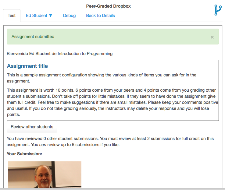 Peer-Graded Dropbox screenshot 2